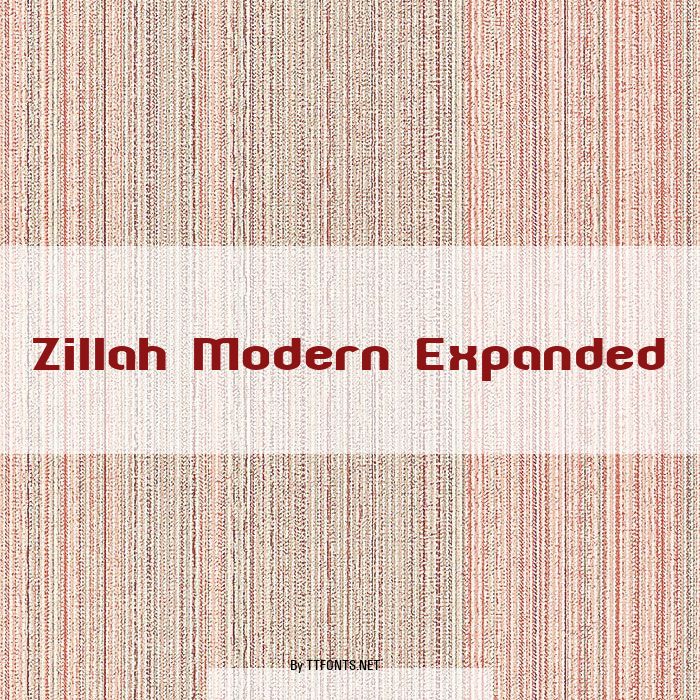 Zillah Modern Expanded example